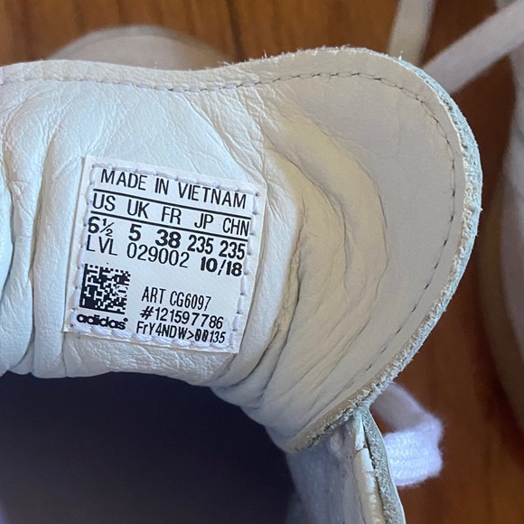 Adidas Samba OG White and Lavender Sneakers with Gum Soles - Picture 10 of 12